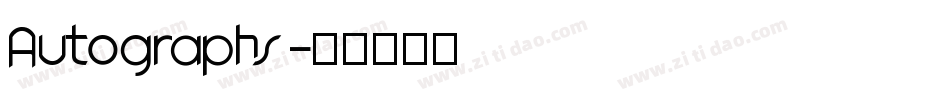 Autographs字体转换