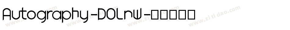 Autography-DOLnW字体转换