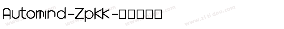 Automind-ZpKK字体转换