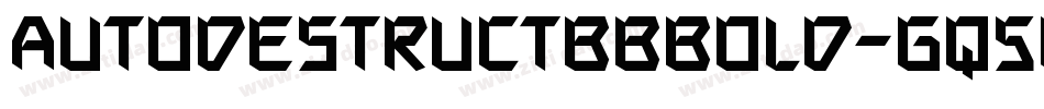 AutodestructbbBold-Gq5q字体转换