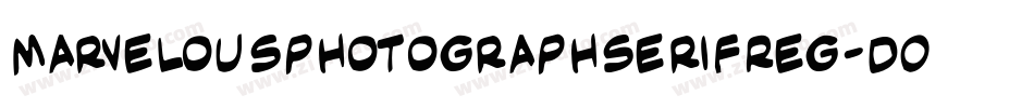 MarvelousphotographserifReg-DOJKR字体转换