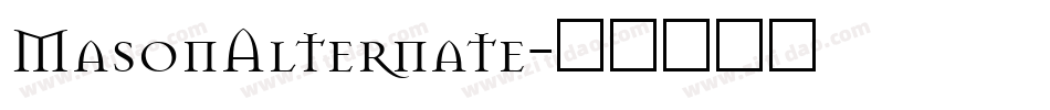 MasonAlternate字体转换