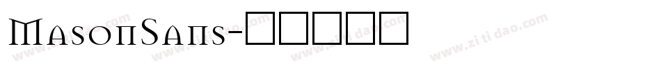MasonSans字体转换