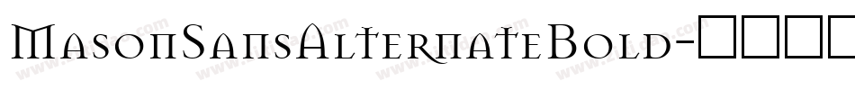 MasonSansAlternateBold字体转换