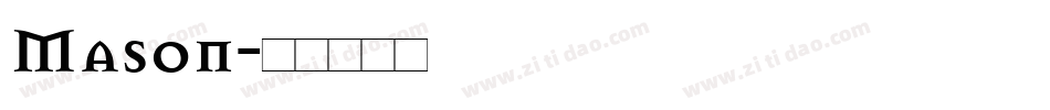 Mason字体转换