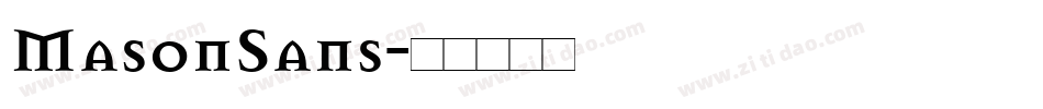 MasonSans字体转换