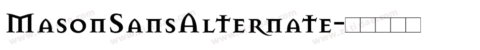 MasonSansAlternate字体转换