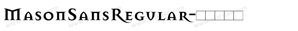MasonSansRegular字体转换