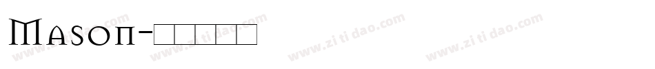 Mason字体转换