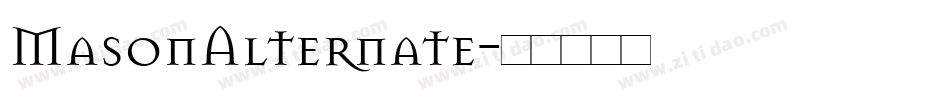 MasonAlternate字体转换