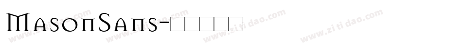 MasonSans字体转换