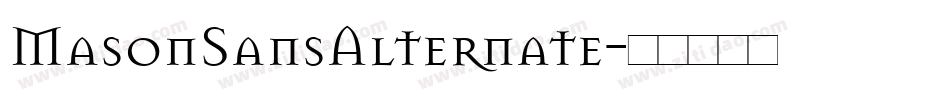 MasonSansAlternate字体转换