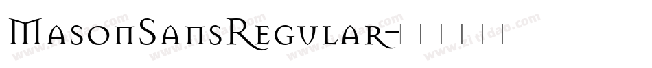 MasonSansRegular字体转换