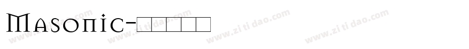 Masonic字体转换