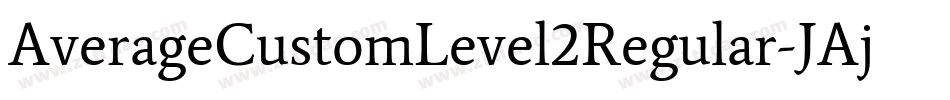 AverageCustomLevel2Regular-JAjK字体转换