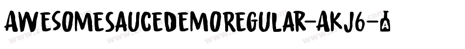 AwesomeSauceDemoRegular-AKj6字体转换