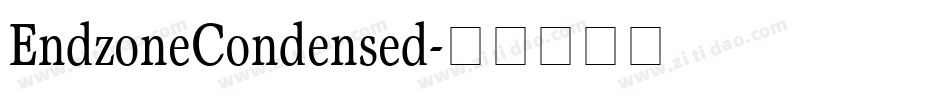 EndzoneCondensed字体转换