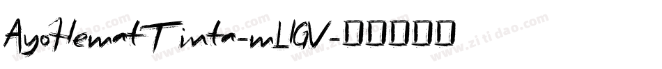 AyoHematTinta-mLlGV字体转换