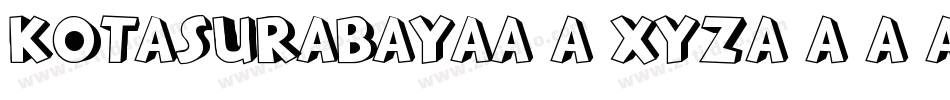 KotaSurabaya-5xYz字体转换