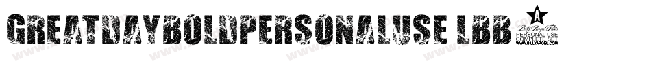 GreatDayBoldPersonalUse-LBB3字体转换