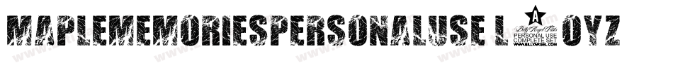 MapleMemoriesPersonalUse-L3OyZ字体转换 MapleMemoriesPersonalUse-L3OyZ字体转换
