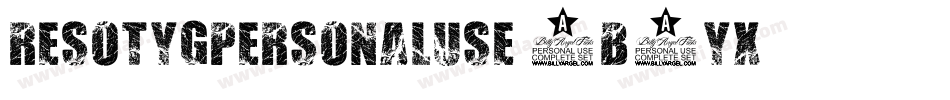 ResotygPersonalUse-4B3Yx字体转换