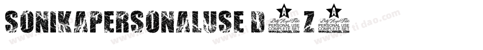SonikaPersonalUse-D4z3字体转换 SonikaPersonalUse-D4z3字体转换