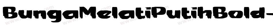 BungaMelatiPutihBold-WR2n字体转换
