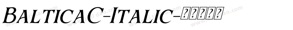 BalticaC-Italic字体转换