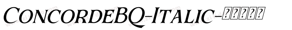 ConcordeBQ-Italic字体转换