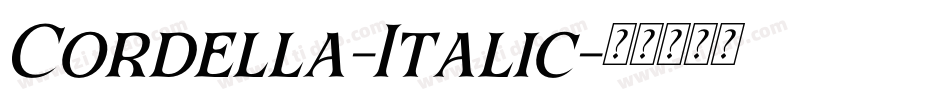 Cordella-Italic字体转换