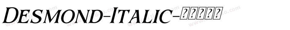 Desmond-Italic字体转换
