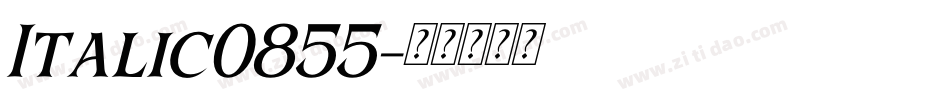 Italic0855字体转换