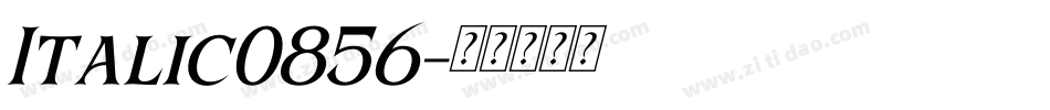 Italic0856字体转换