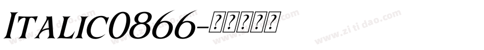 Italic0866字体转换