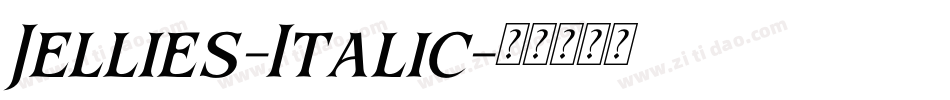Jellies-Italic字体转换