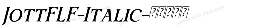 JottFLF-Italic字体转换