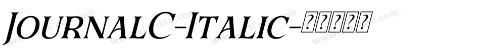 JournalC-Italic字体转换