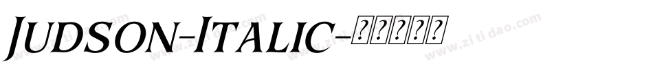 Judson-Italic字体转换