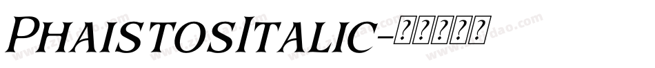 PhaistosItalic字体转换