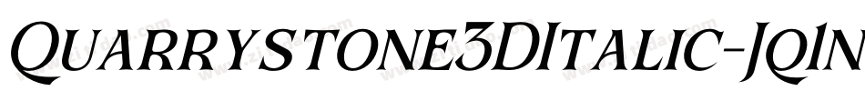 Quarrystone3DItalic-Jq1n字体转换
