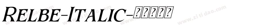 Relbe-Italic字体转换