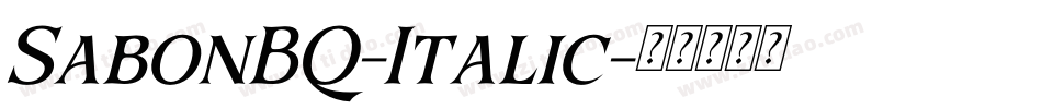 SabonBQ-Italic字体转换
