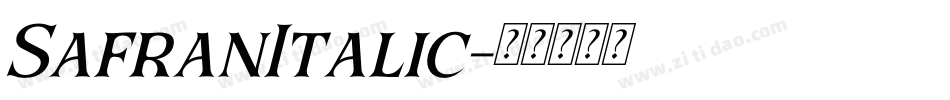 SafranItalic字体转换