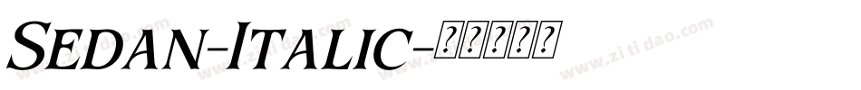 Sedan-Italic字体转换