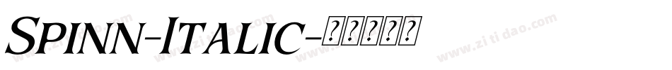 Spinn-Italic字体转换