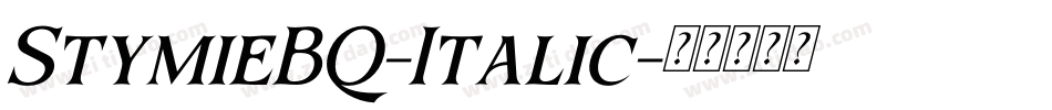 StymieBQ-Italic字体转换
