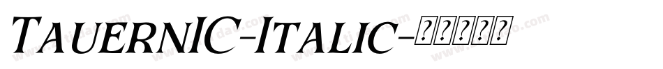 TauernIC-Italic字体转换