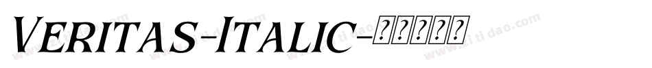 Veritas-Italic字体转换