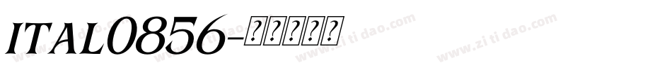 ital0856字体转换
